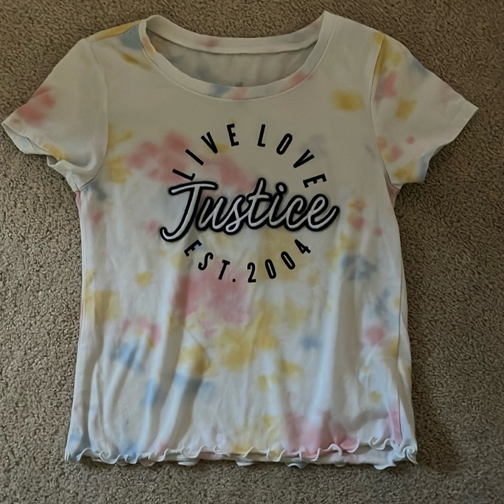 Justice tie dye t shirt